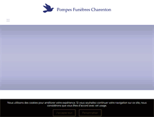 Tablet Screenshot of pompesfunebres-charenton.com